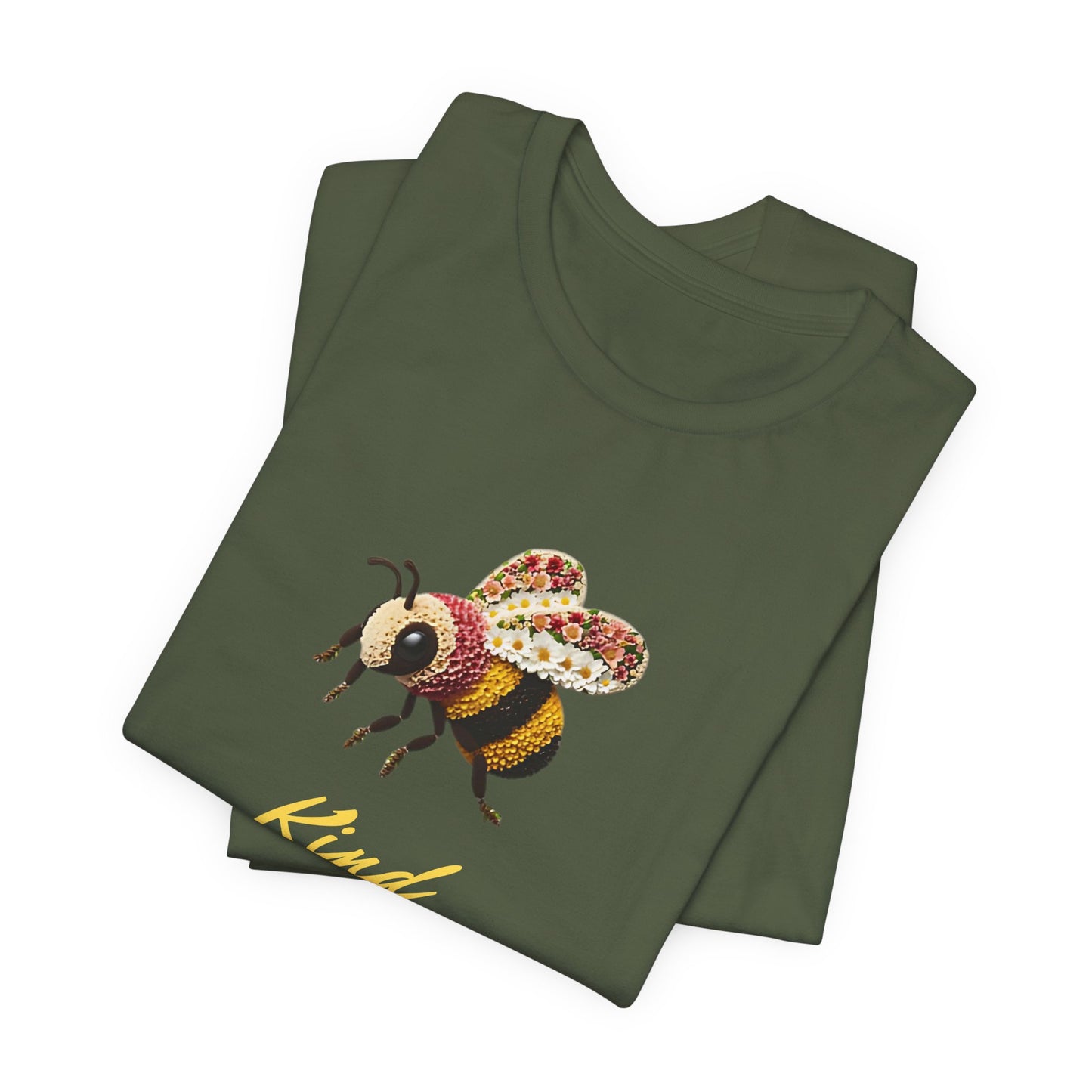 Bee Kind Stunning Floral Bumblebee T-Shirt