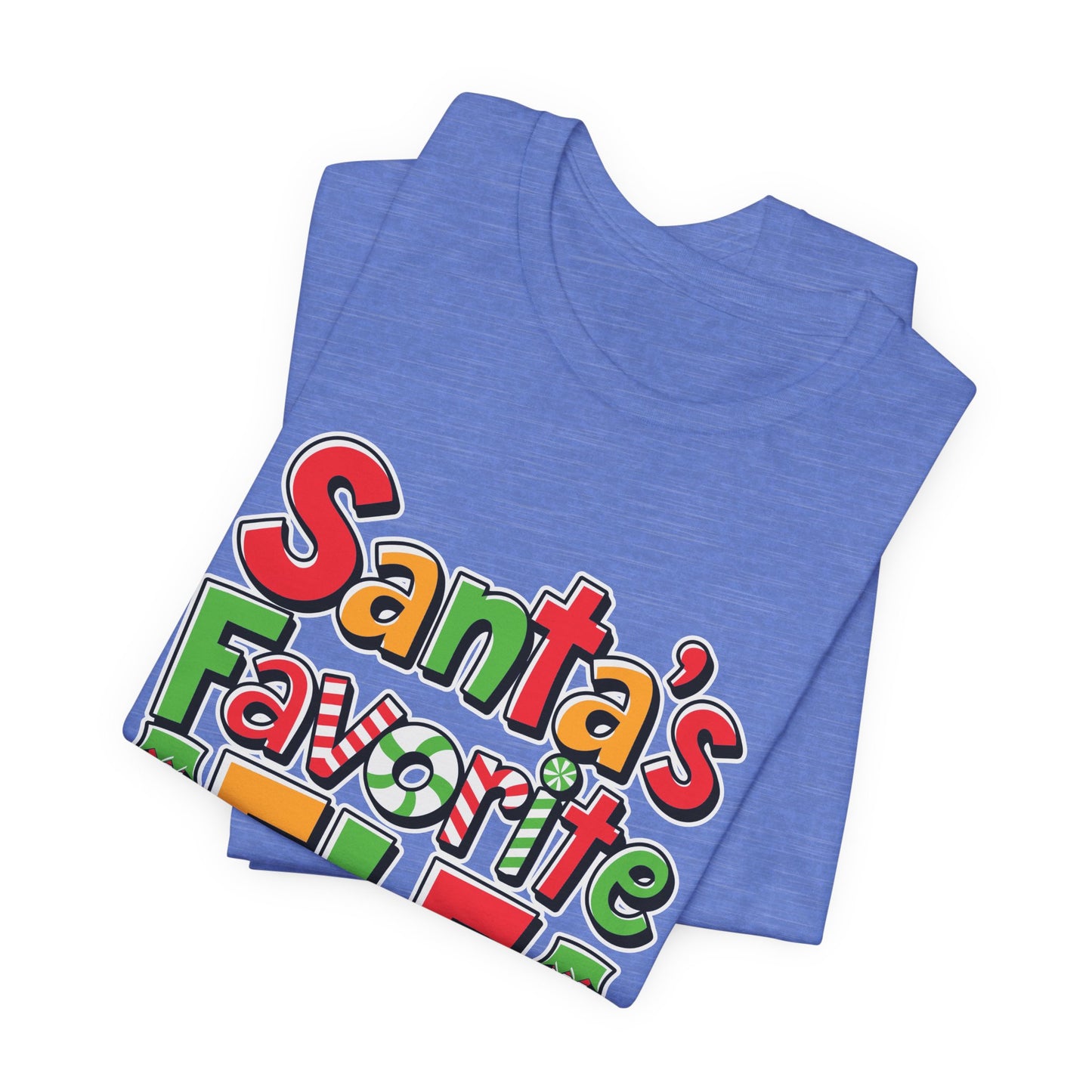 Santa's Favorite Elf Christmas T-Shirt - Fun Holiday Elf Graphic Tee