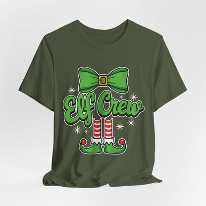 Elf Crew Christmas T-Shirt - Fun Holiday Family Matching Outfit