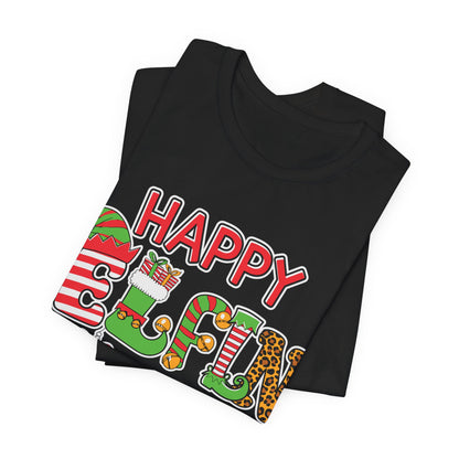 Happy Elfin Holidays Christmas T-Shirt - Fun Festive Elf Holiday Tee