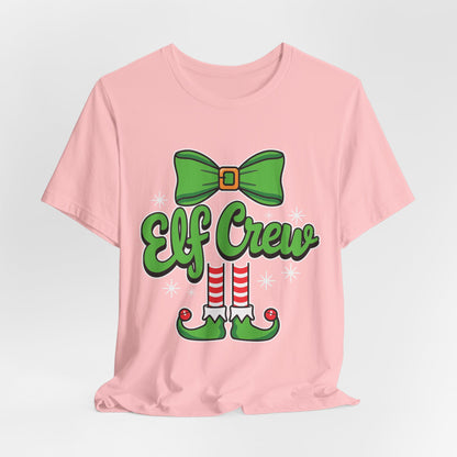 Elf Crew Christmas T-Shirt - Fun Holiday Family Matching Outfit