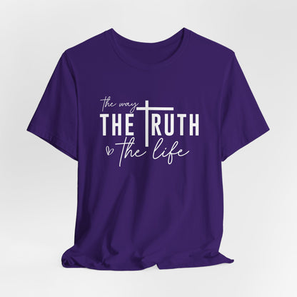 Christian T-Shirt: The Way, The Truth, The Life - Faith-Based Apparel for Believers