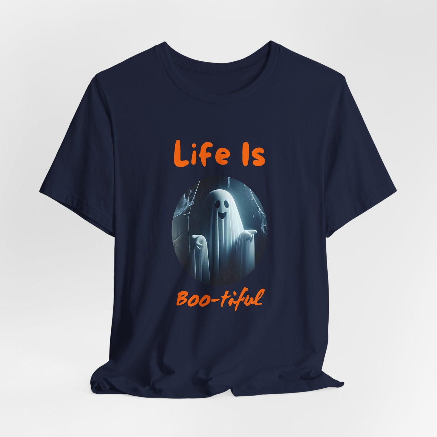 Life is BOO-tiful Halloween Ghost T-Shirt – Fun and Spooky Design