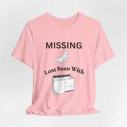 Missing Sock Humor Laundry T-Shirt