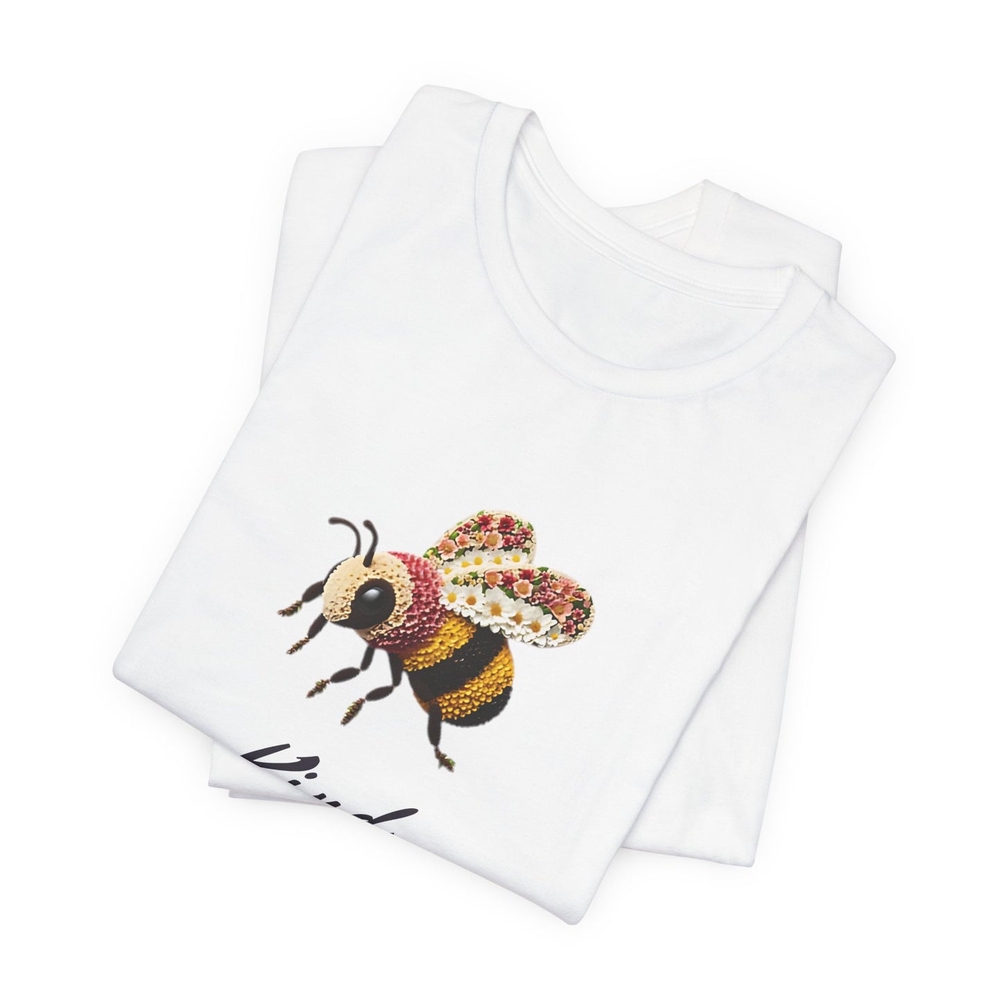 Bee Kind Stunning Floral Bumblebee T-Shirt