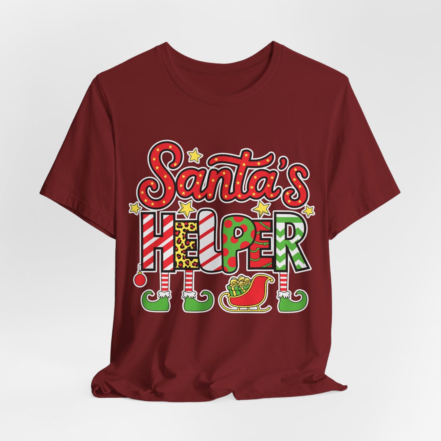 Santa's Helper Christmas T-Shirt – Festive Holiday Elf Design for Christmas Cheer