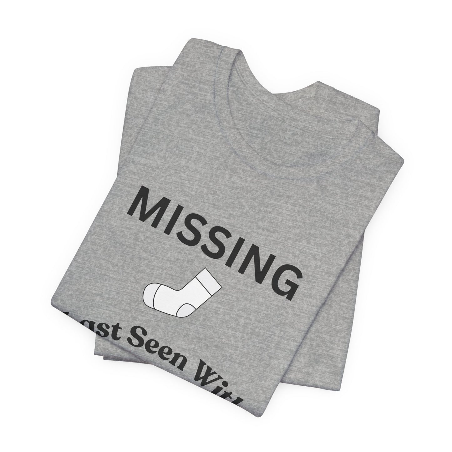 Missing Sock Humor Laundry T-Shirt