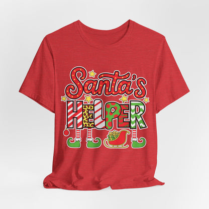 Santa's Helper Christmas T-Shirt – Festive Holiday Elf Design for Christmas Cheer