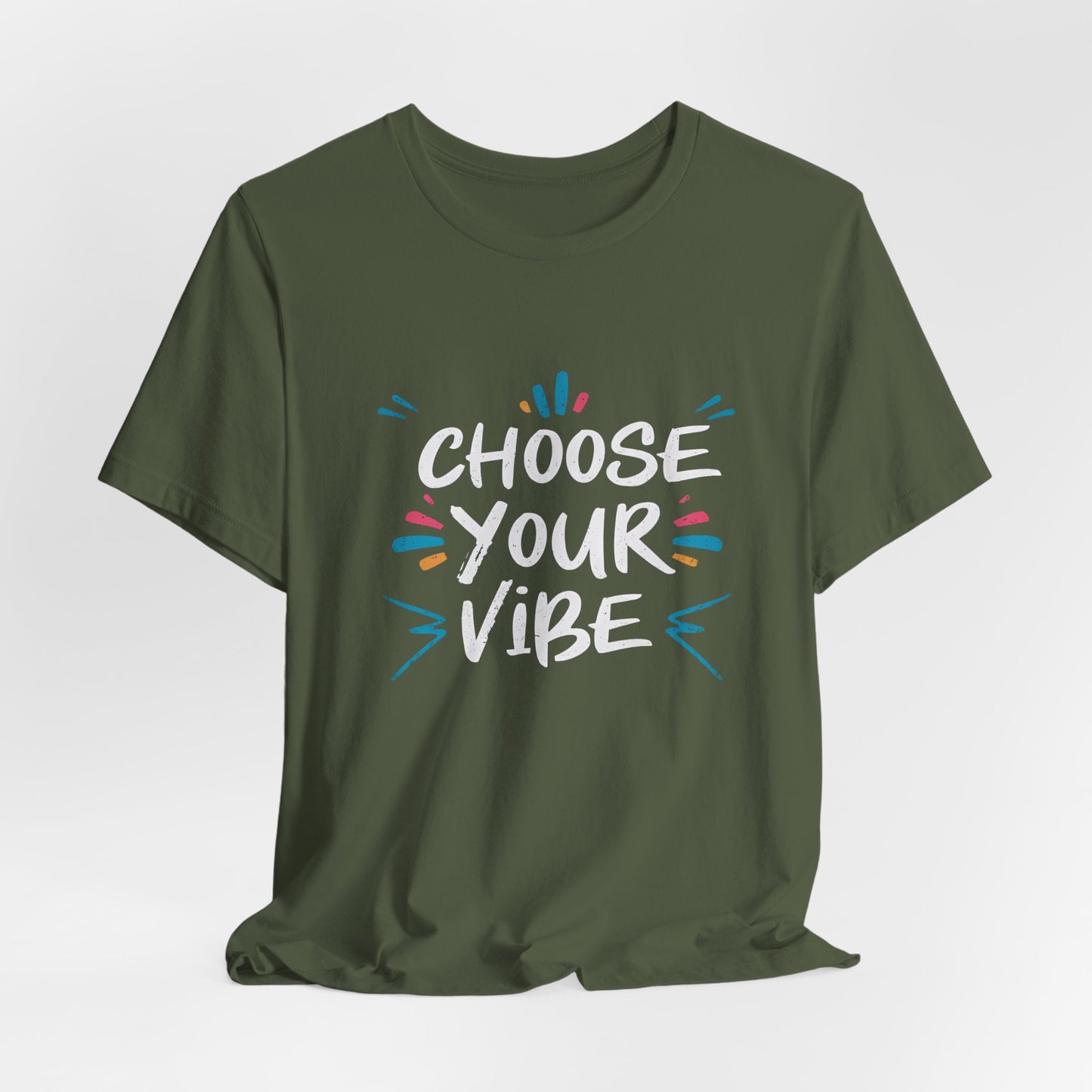 Choose Your Vibe Motivational T-Shirt – Positive Vibes Graphic Tee for All Ages