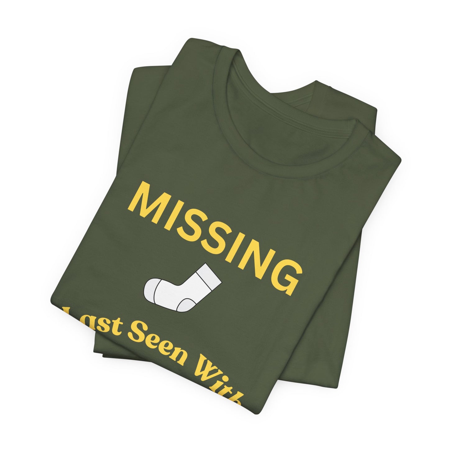 Missing Sock Humor Laundry T-Shirt