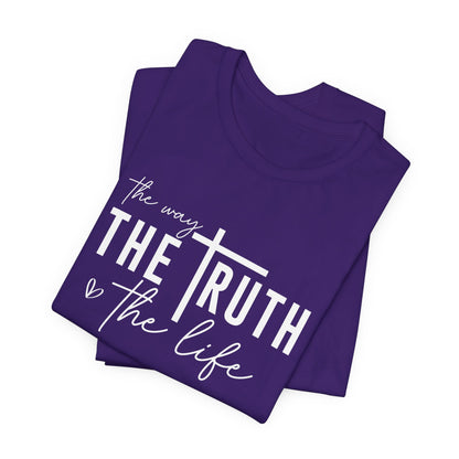 Christian T-Shirt: The Way, The Truth, The Life - Faith-Based Apparel for Believers