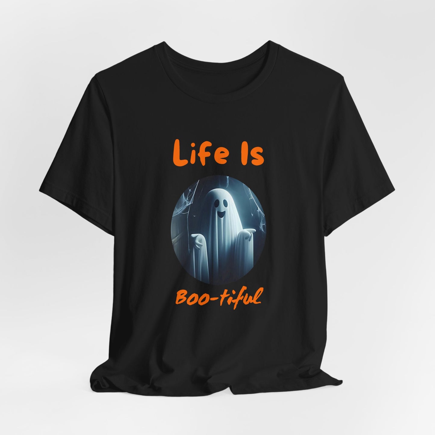 Life is BOO-tiful Halloween Ghost T-Shirt – Fun and Spooky Design