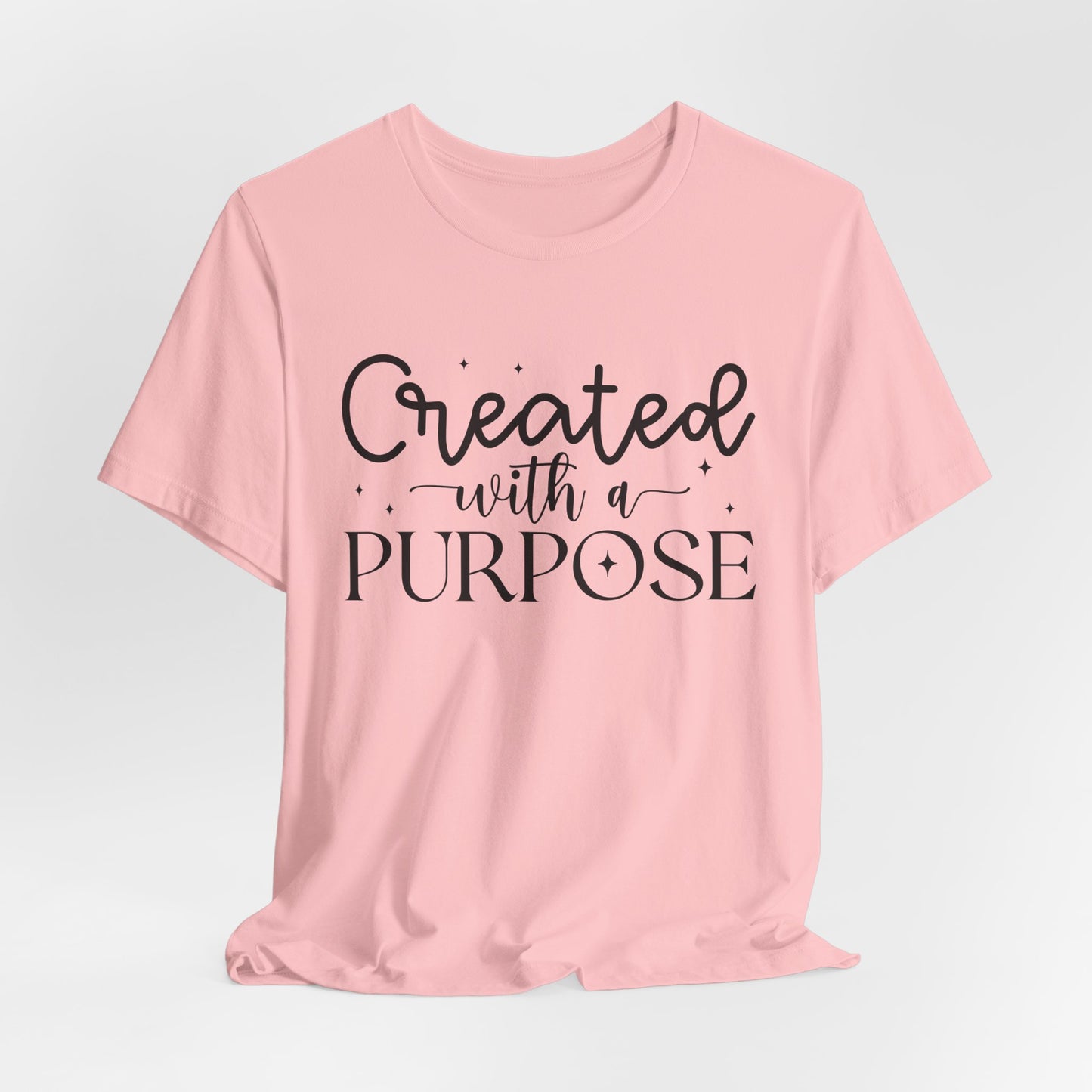 Created With A Purpose Bible Verse T-Shirt – Inspirational Christian Apparel