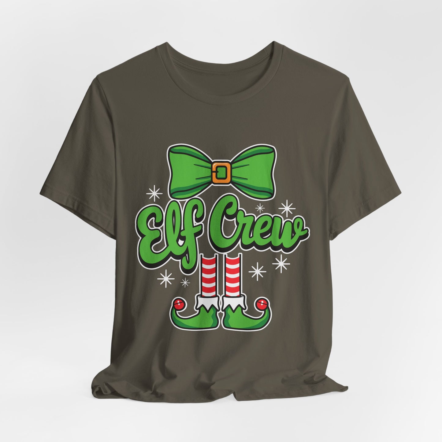 Elf Crew Christmas T-Shirt - Fun Holiday Family Matching Outfit