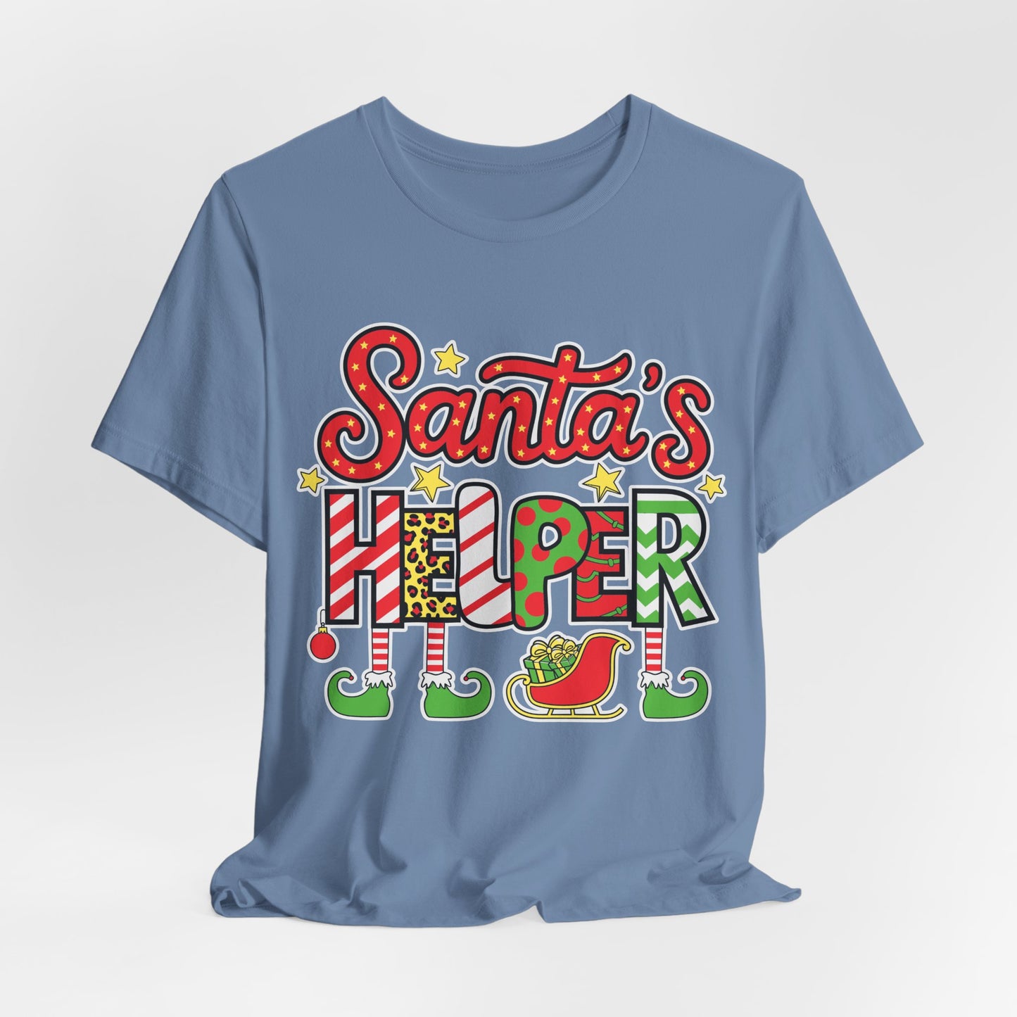 Santa's Helper Christmas T-Shirt – Festive Holiday Elf Design for Christmas Cheer