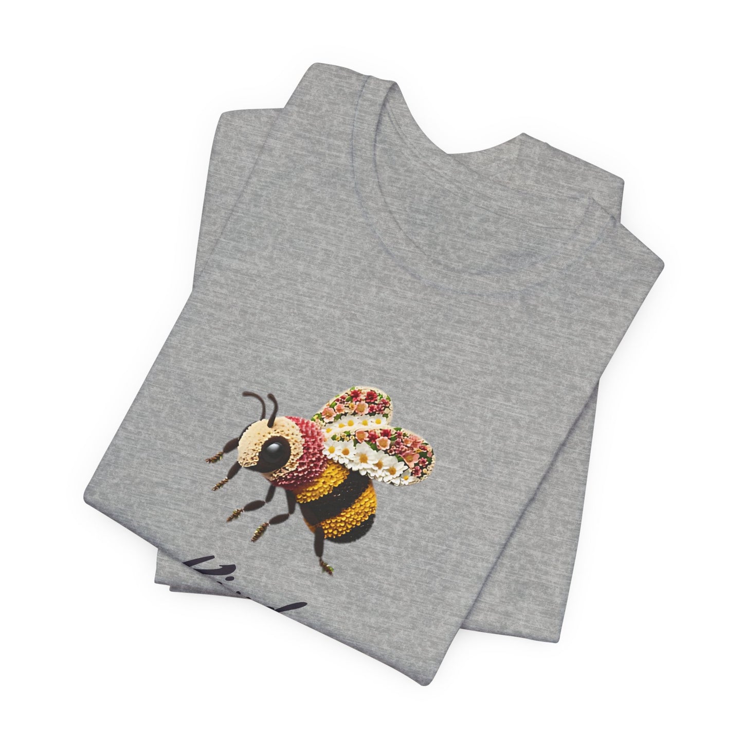 Bee Kind Stunning Floral Bumblebee T-Shirt