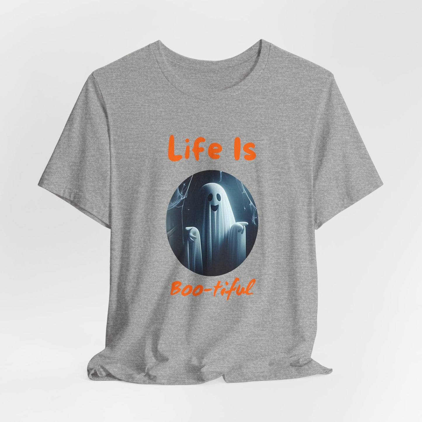 Life is BOO-tiful Halloween Ghost T-Shirt – Fun and Spooky Design