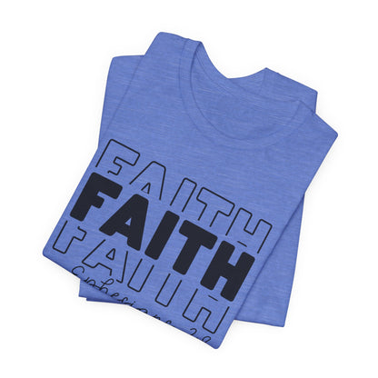 Faith Faith Faith Ephesians 2:8 T-Shirt – Inspirational Christian Apparel for Faith-Believers